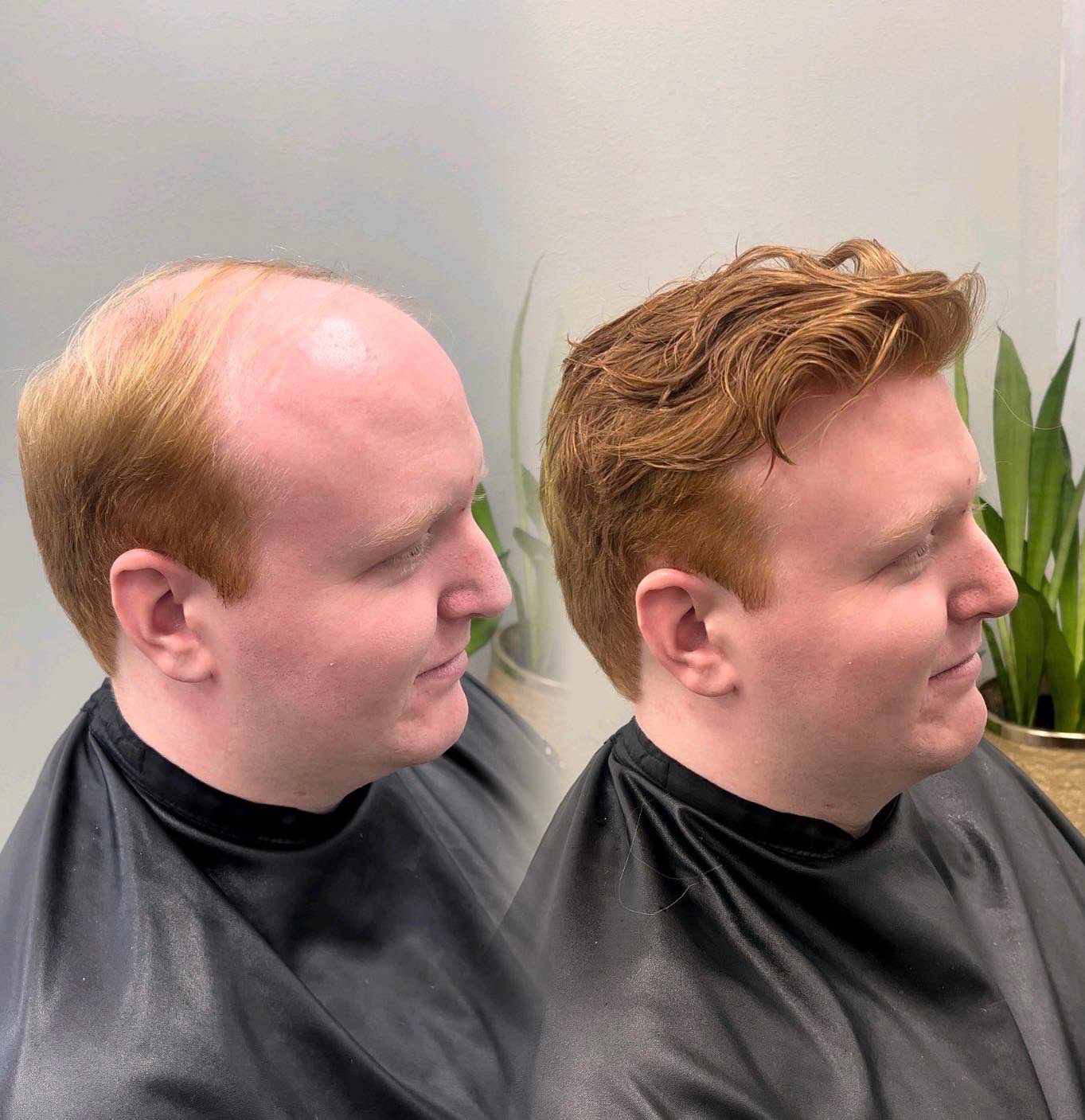 Non-surgical hair replacement example for customers near North Palm Beach — JM Barber Co., Lake Park, FL Hair system example for customers near North Palm Beach — JM Barber Co., Lake Park, FL